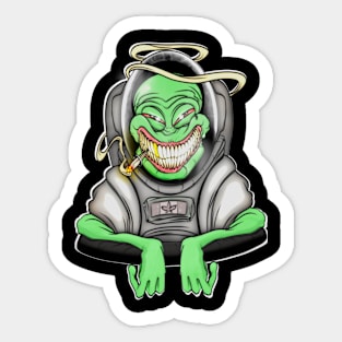 Alien Astronaut Sticker